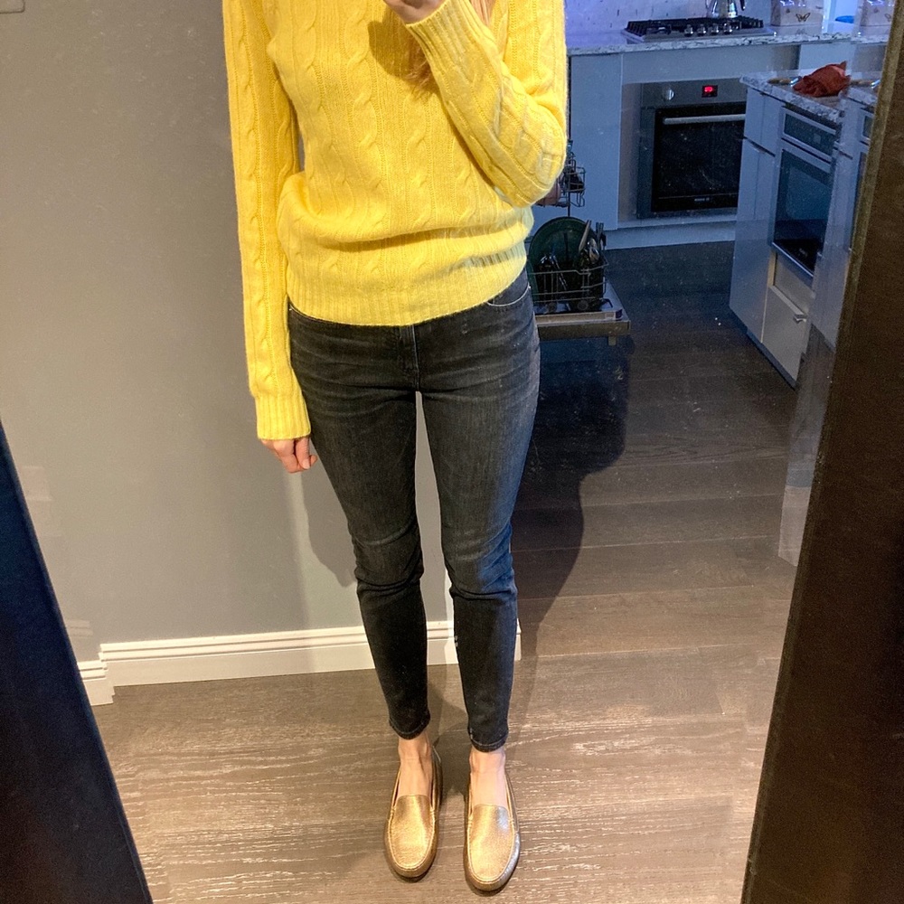 J.Crew 9” high-rise skinny jeans black gray